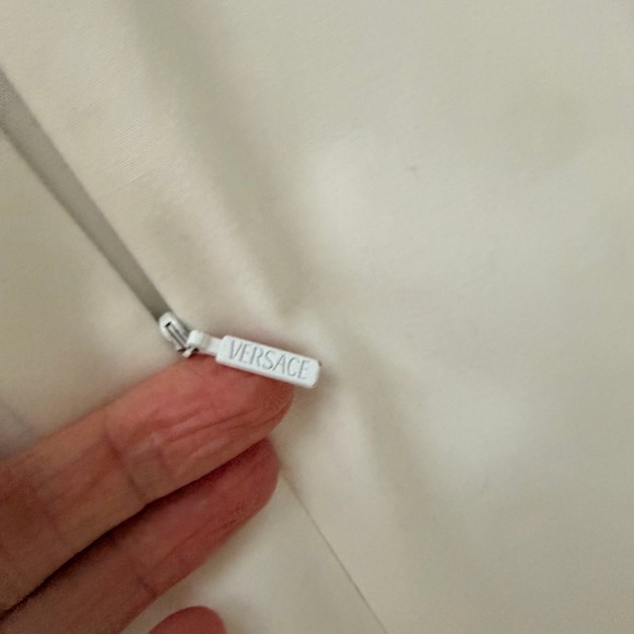 Versace Cream Sleeveless Scoop Neck Dress - Picture 12 of 12